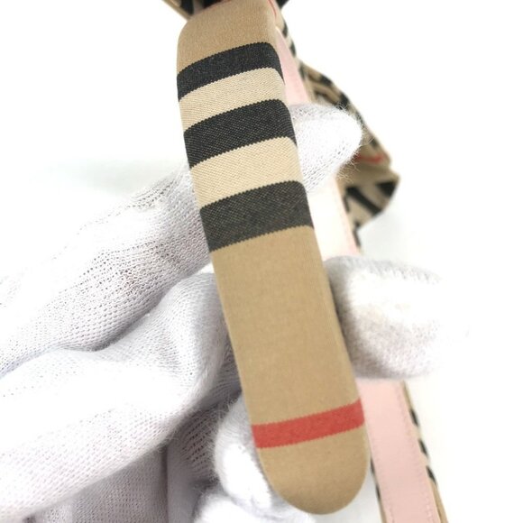 BURBERRY Check ribbon hair accessories hair band headband Unused main image 14